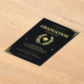 Elegante afstudeeruitnodigingen en aankondigingen (Laagn)