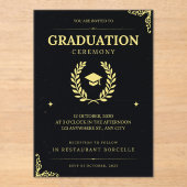 Elegante afstudeeruitnodigingen en aankondigingen (Voorkant)