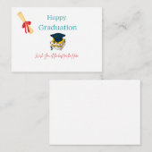 Elegante Afstuderen behuizing Kaart (Voorkant / Achterkant)