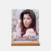 Elegante Afstuderen fotoaankondiging Acryl Bord (Voorkant)