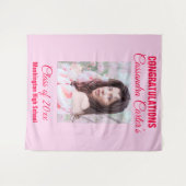 Elegante Afstuderen fotoachtergrond Wandkleed (Voorkant (horizontaal))