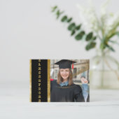 elegante Afstuderen  Informatiekaartje (Staand voorkant)