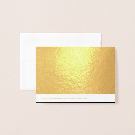 Elegante Afstuderen naam Gefeliciteerd Goud Folie Kaarten (Met envelop)