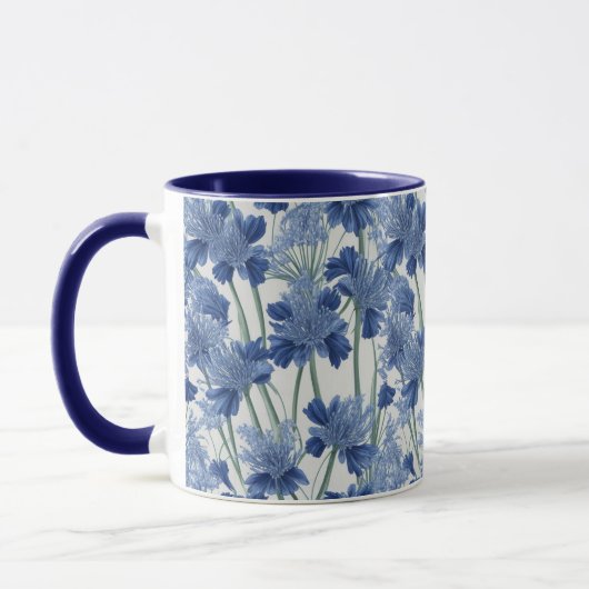Elegante Agapanthus Bloemen Mok (Links)