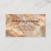 Elegante Agate Glitter Zakelijke Korting Kaart (Achterkant)