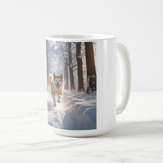 Elegante Akita Coffee Mok (Voorkant rechts)