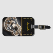 Elegante akoestische gitaar bagagelabel (Voorkant (horizontaal))