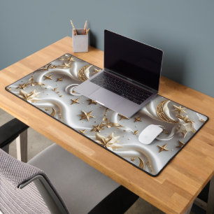 Elegante Alabaster Witte Hemelse Maan Bureaumat