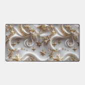 Elegante Alabaster Witte Hemelse Maan Bureaumat (Voorkant)