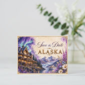 Elegante Alaska Save the Date Trouw Uitnodiging (Staand voorkant)