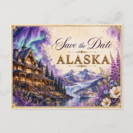 Elegante Alaska Save the Date Trouw Uitnodiging
