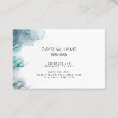 Elegante alcoholinkt met goudglitterelementen visitekaartje (Achterkant)