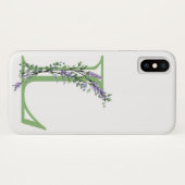 Elegante alfabet letter L Lavendel Eucalyptus Case-Mate iPhone Case (Achterkant (horizontaal))