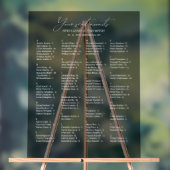 Elegante alfabetische bruiloft zitplaatsen acryl bord (Neutraal)