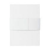 Elegante Alice Blue Moderne minimalistische bruilo Uitnodigingen Wikkel (Achterkant Voorbeeld)