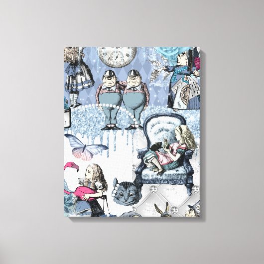 Elegante Alice in Wonderland Canvas Afdruk (Voorkant)