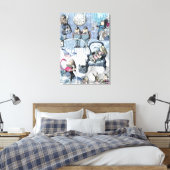 Elegante Alice in Wonderland Canvas Afdruk (Insitu (Slaapkamer))
