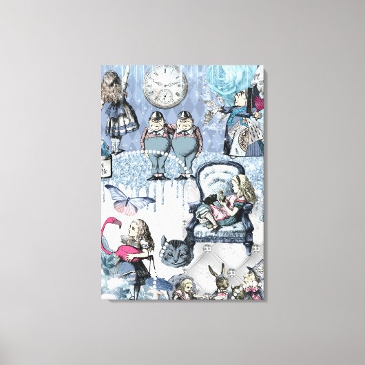 Elegante Alice in Wonderland Canvas Afdruk (Voorkant)