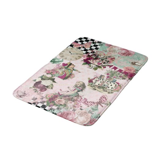Elegante Alice in Wonderland chic Badmat (Gekanteld)