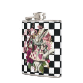 Elegante Alice in Wonderland Konijn Heupfles (Links)