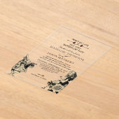  elegante Alice in Wonderland Wedding Acryl Uitnodigingen (Laagn)