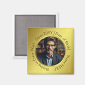 Elegante all-occasion Gepersonaliseerd foto Shinin Magneet (Voorkant / Achterkant)