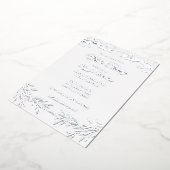 Elegante All White Party Folie Uitnodiging (Gedraaid)