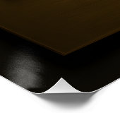 Elegante AM Monogram Geborsteld Goud Luxe Metaal S Perfect Poster (Hoek)