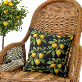 Elegante Amalfi citroenen op een tak Kussen