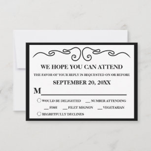 Elegante "Amandelbloesem" RSVP Versie 1 Kaartje