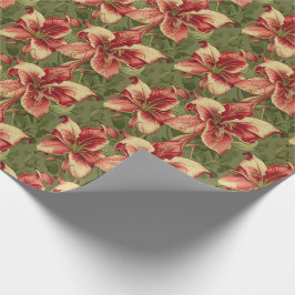 Elegante  Amaryllis Belladonna Floral Cadeaupapier