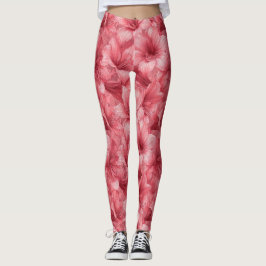 Elegante Amaryllis Bloemblad Actieve Hardloopleggi Leggings