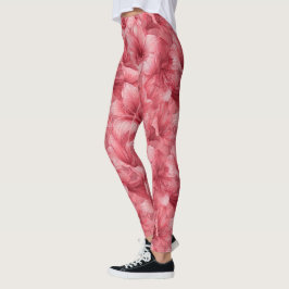 Elegante Amaryllis Bloemblad Actieve Hardloopleggi Leggings