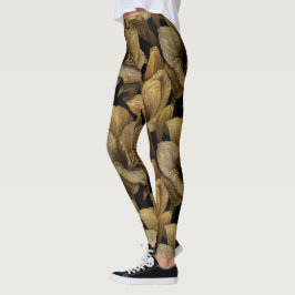 Elegante Amaryllis Bloemblad Oefening Gewichtheffe Leggings