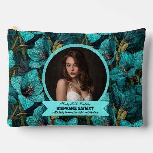 Elegante Amaryllis Vijftigste Verjaardagsviering Etui (Voorkant)