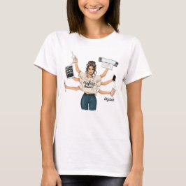 Elegante Ambachtelijke Koningin Branding T-shirt