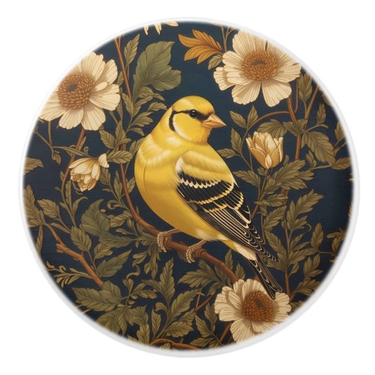 Elegante Amerikaanse Goudvink Keramische Knop (Voorkant)