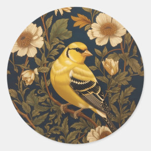 Elegante Amerikaanse goudvink Ronde Sticker