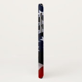 Elegante Amerikaanse vlag iPhone Custom Monogram Case-Mate iPhone Case (Achterkant/links)