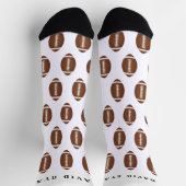 Elegante Amerikaanse voetbal bal monogram  Sokken (Top)