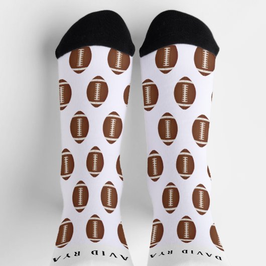 Elegante Amerikaanse voetbal bal monogram Sokken (Top)