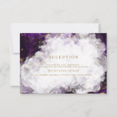 Elegante Amethist Kristal Geode Kaart (Voorkant)