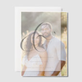 Elegante Ampersand Overlay Save the Date Vellum Uitnodigingen (Offset (Koppel))