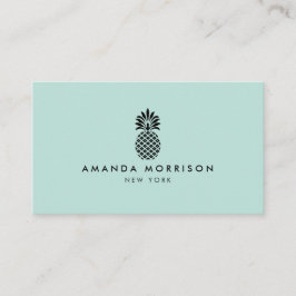 Elegante ananas luxe boutique munt visitekaartje