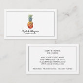 Elegante ananas stijlvolle catering Logo Visitekaartje (Voorkant / Achterkant)