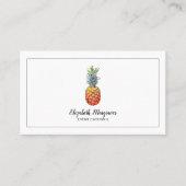 Elegante ananas stijlvolle catering Logo Visitekaartje (Voorkant)