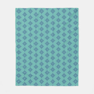 Elegante Andes geometrische patroon op turquoise Fleece Deken
