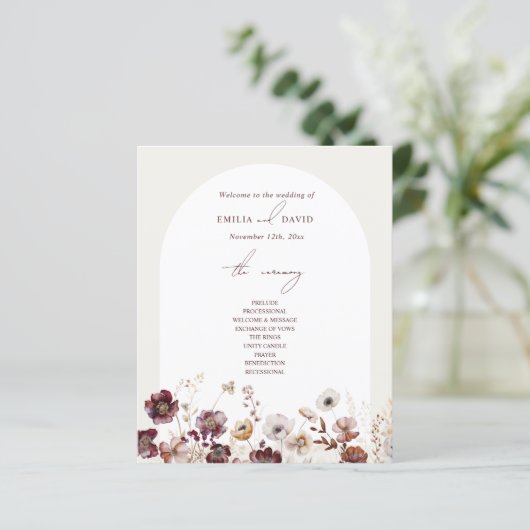 Elegante Anemone Arch Wedding (Staand voorkant)