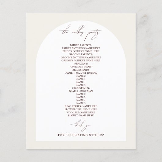 Elegante Anemone Arch Wedding (Achterkant)