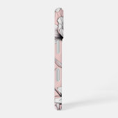 Elegante Anemone Bloemen Custom Naam iPhone 16 Hoesje (Rechterkant)